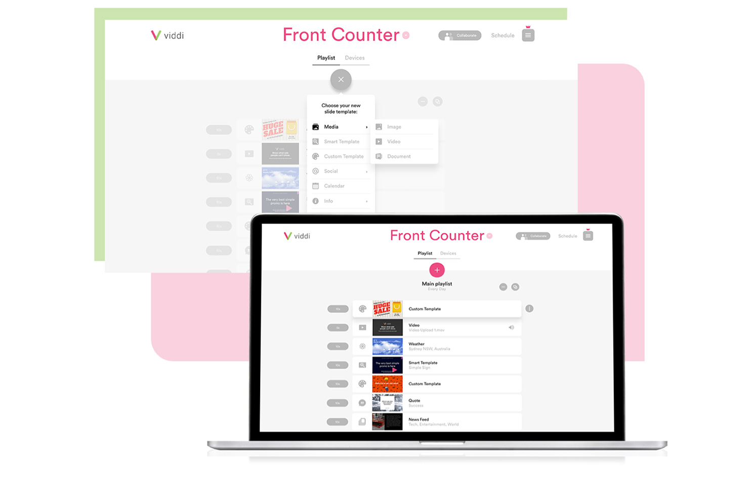 Viddi Digital Signage Dashboard Upload
